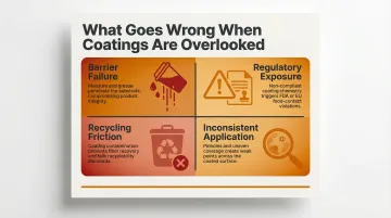 Four food packaging coating failure scenarios barrier recyclability compliance and application risks