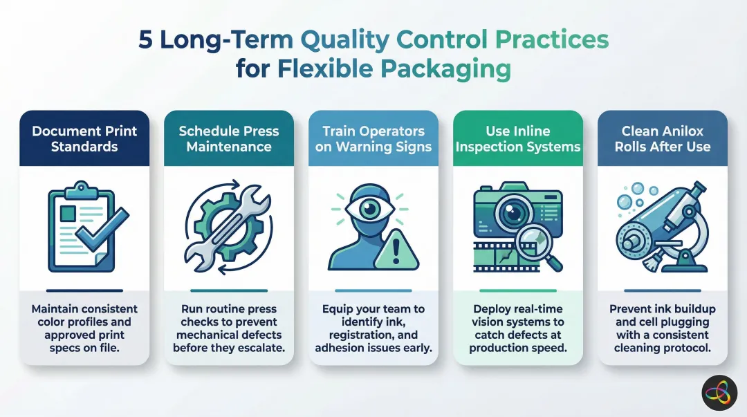 5 long-term print quality control practices for flexible packaging production