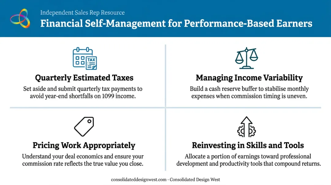 Four financial self-management skills required for performance-based income earners