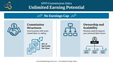 Two unlimited earning mechanisms commission structures and ownership scalability compared