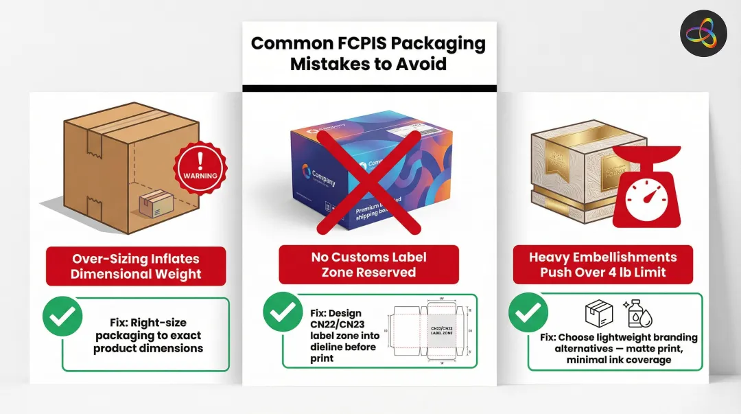 Three most common FCPIS packaging design mistakes and how to avoid them