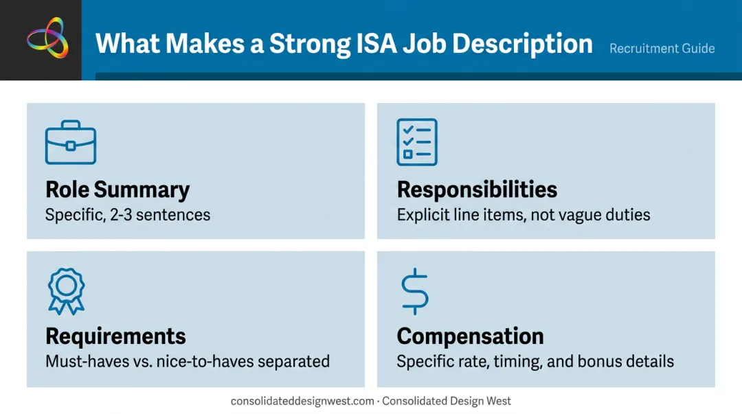 Four key components of an effective independent sales agent job description