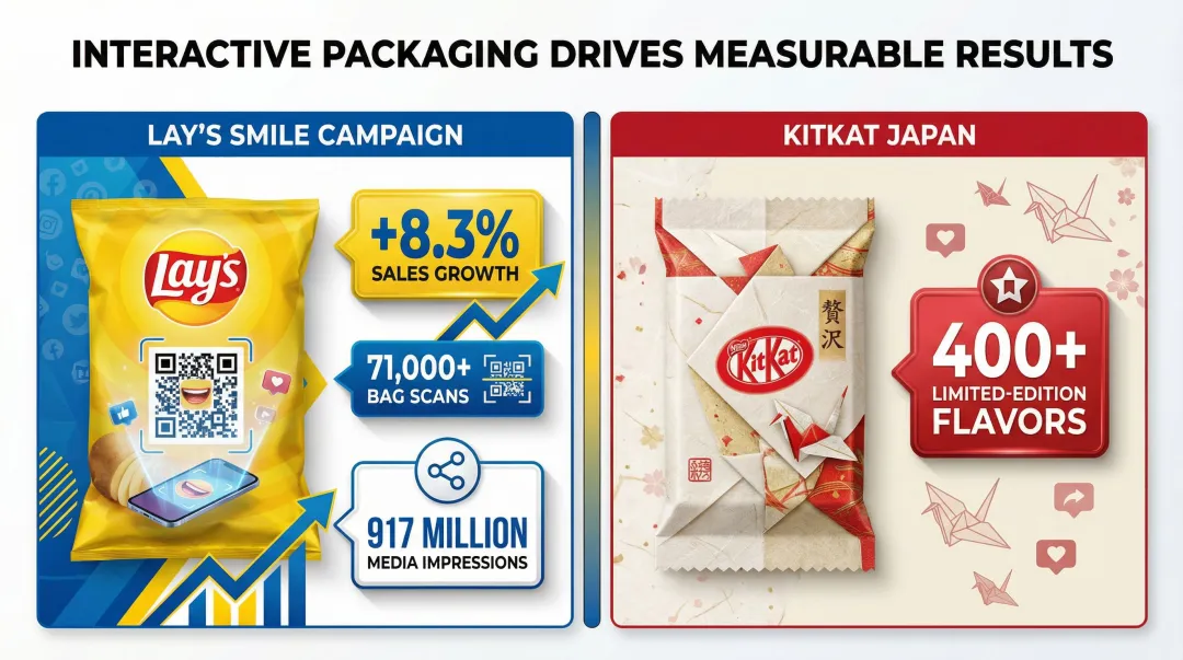 Interactive and collectible F&B packaging campaign results and engagement metrics