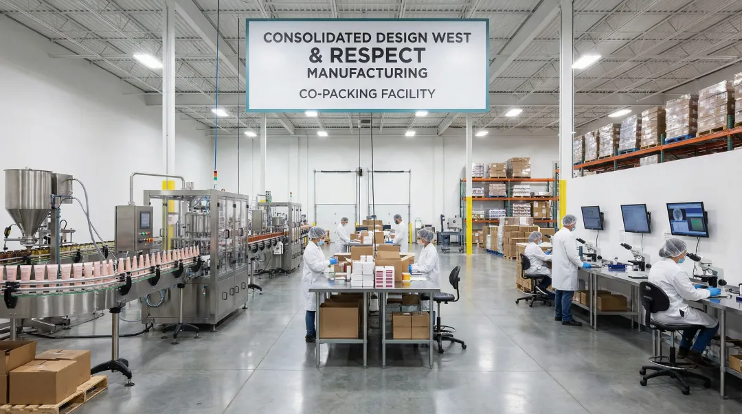CDW and Respect Manufacturing turnkey co-packing facility with filling and packaging operations