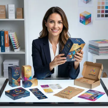 Custom branded packaging design and production for a consumer product brand