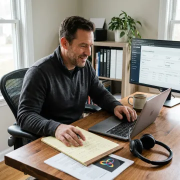 Sales closer reviewing commission opportunities