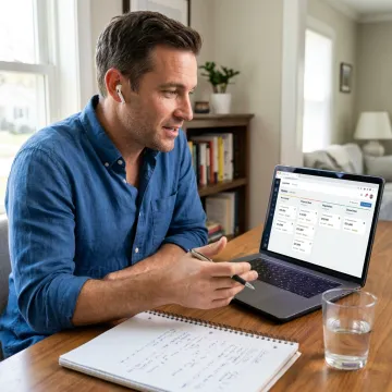 Sales consultant closing a remote deal