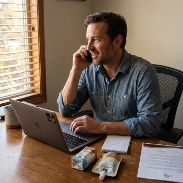 Sales contractor closing deals remotely