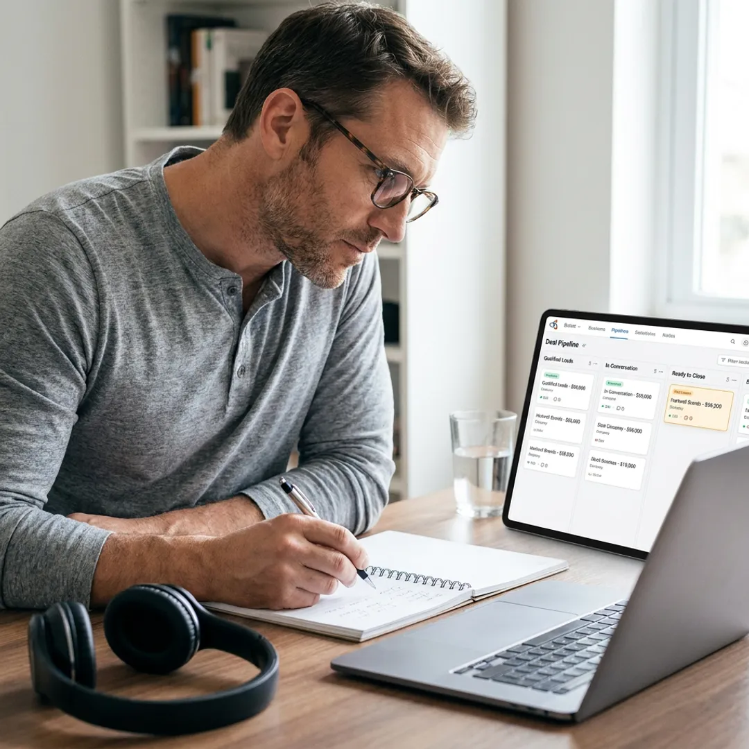 Remote sales process with qualified leads