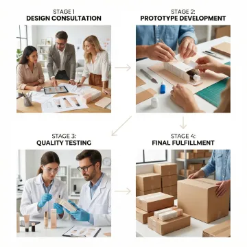 Packaging production workflow from design to delivery
