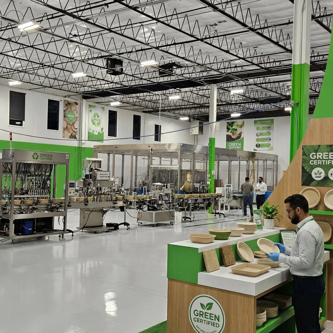 Manufacturing process for compostable food packaging materials
