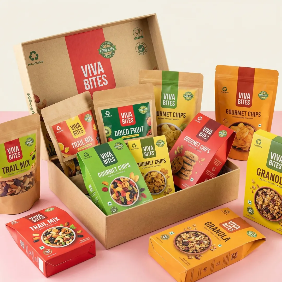 Recyclable Snack Food Packaging Printing Services