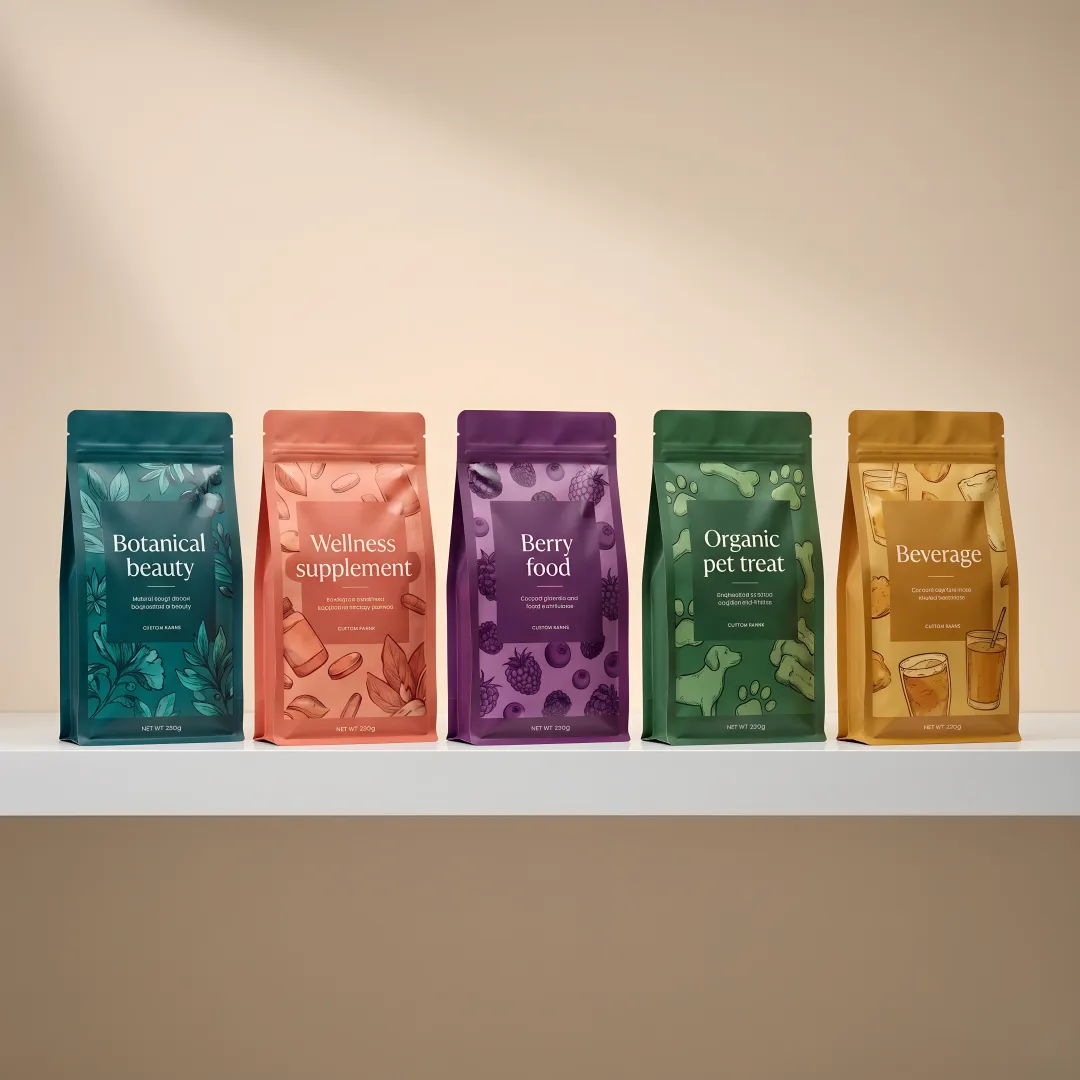 Flat Bottom Stand Up Pouches — Flexible Packaging