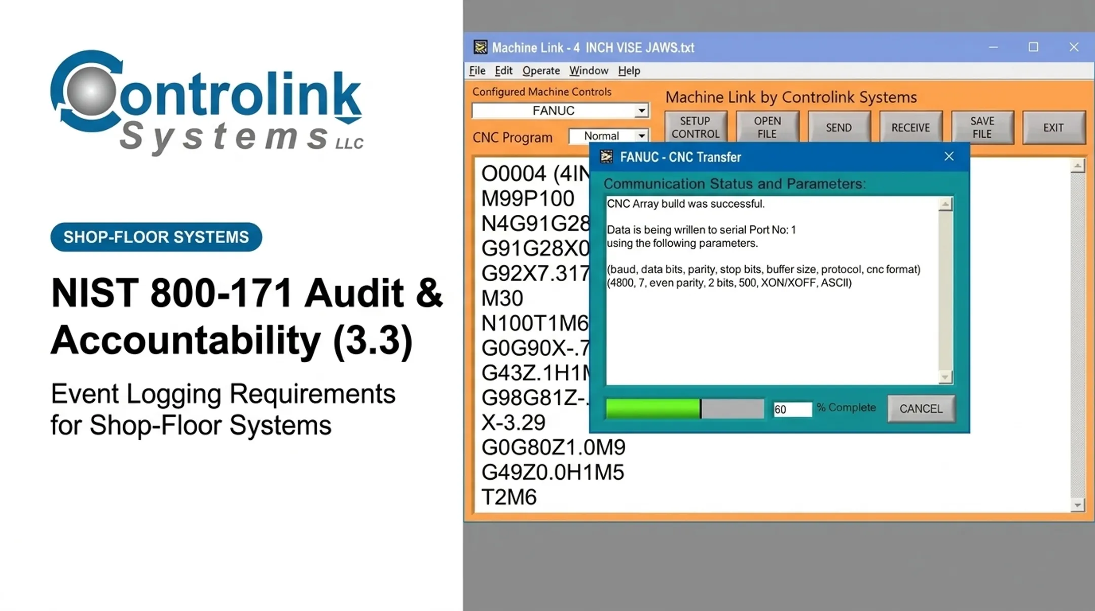 NIST 800-171 Audit &amp; Accountability (3.3): Event Logging Requirements for Shop-Floor Systems