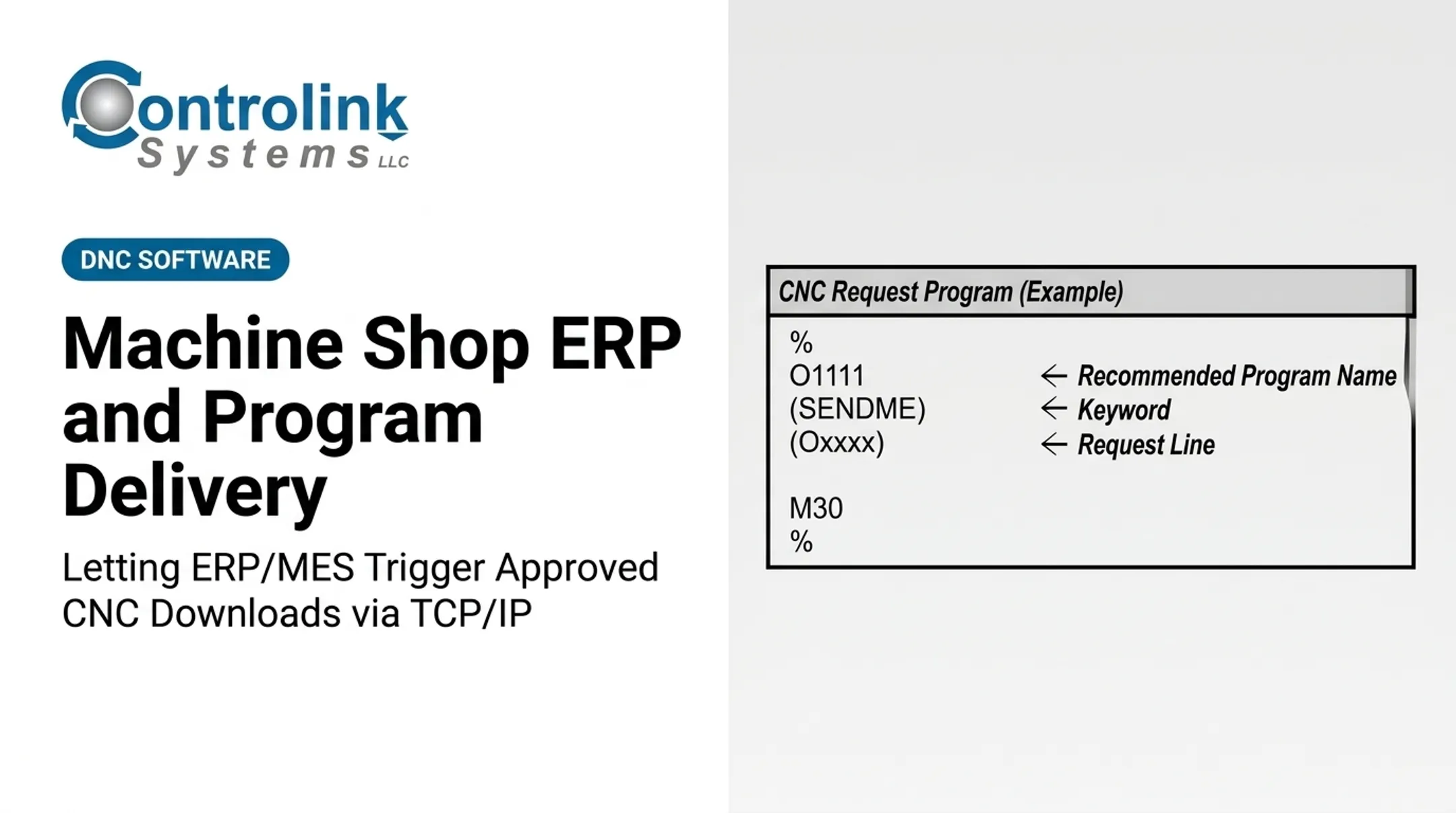 Machine Shop ERP and Program Delivery: Letting ERP/MES Trigger Approved CNC Downloads via TCP/IP