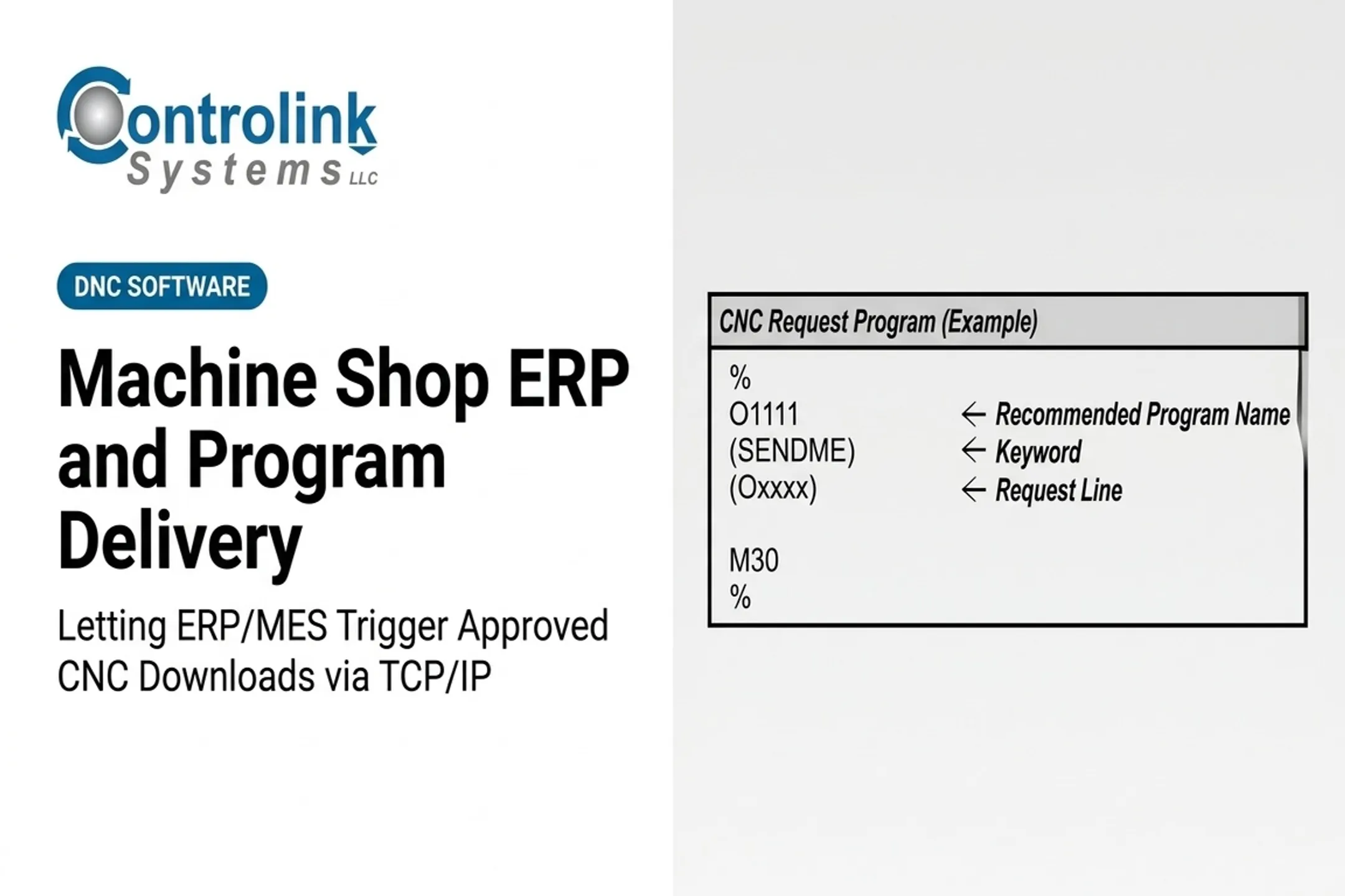 Machine Shop ERP and Program Delivery: Letting ERP/MES Trigger Approved CNC Downloads via TCP/IP