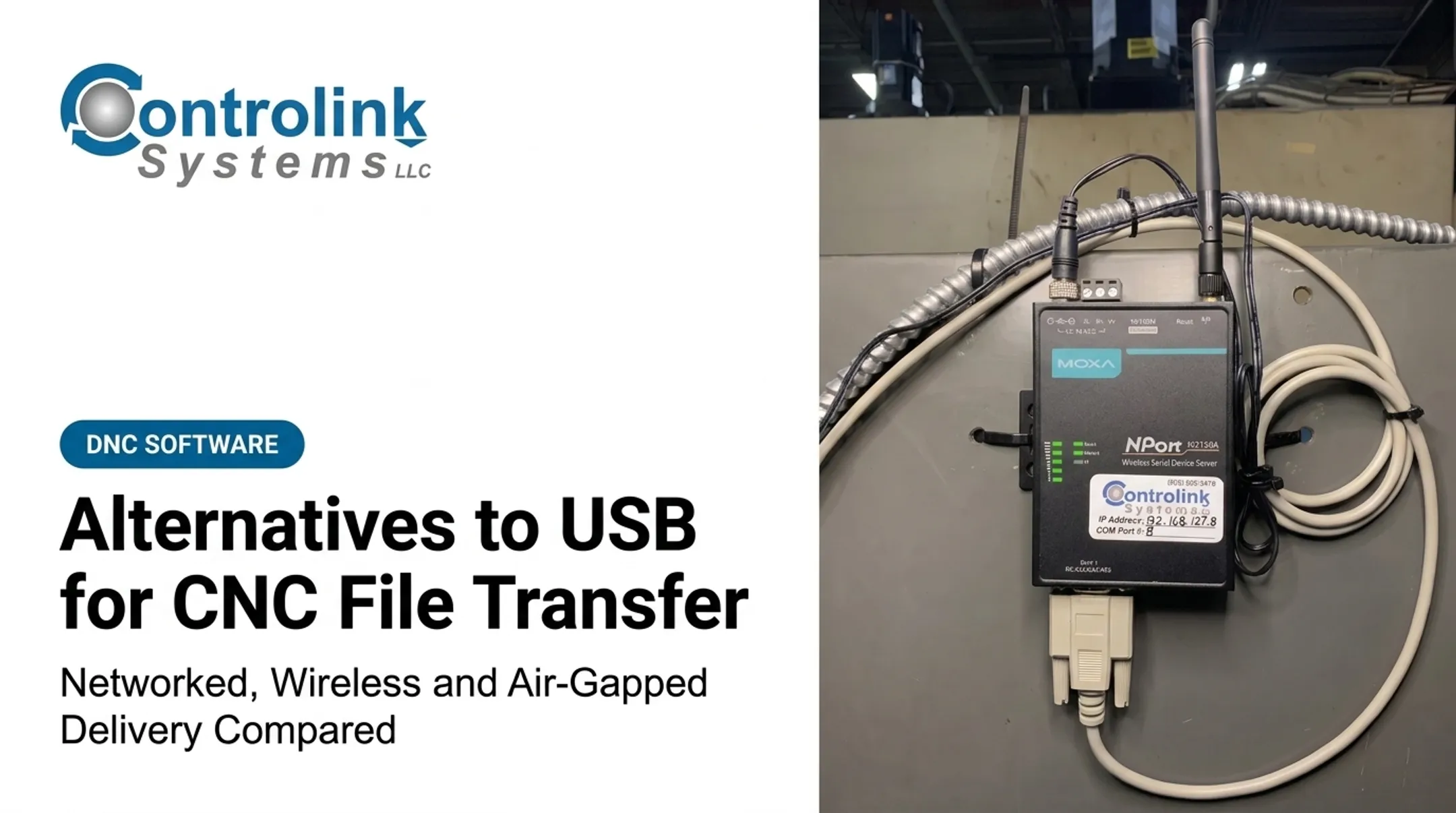 Alternatives to USB for CNC File Transfer: Networked, Wireless and Air-Gapped Delivery Compared