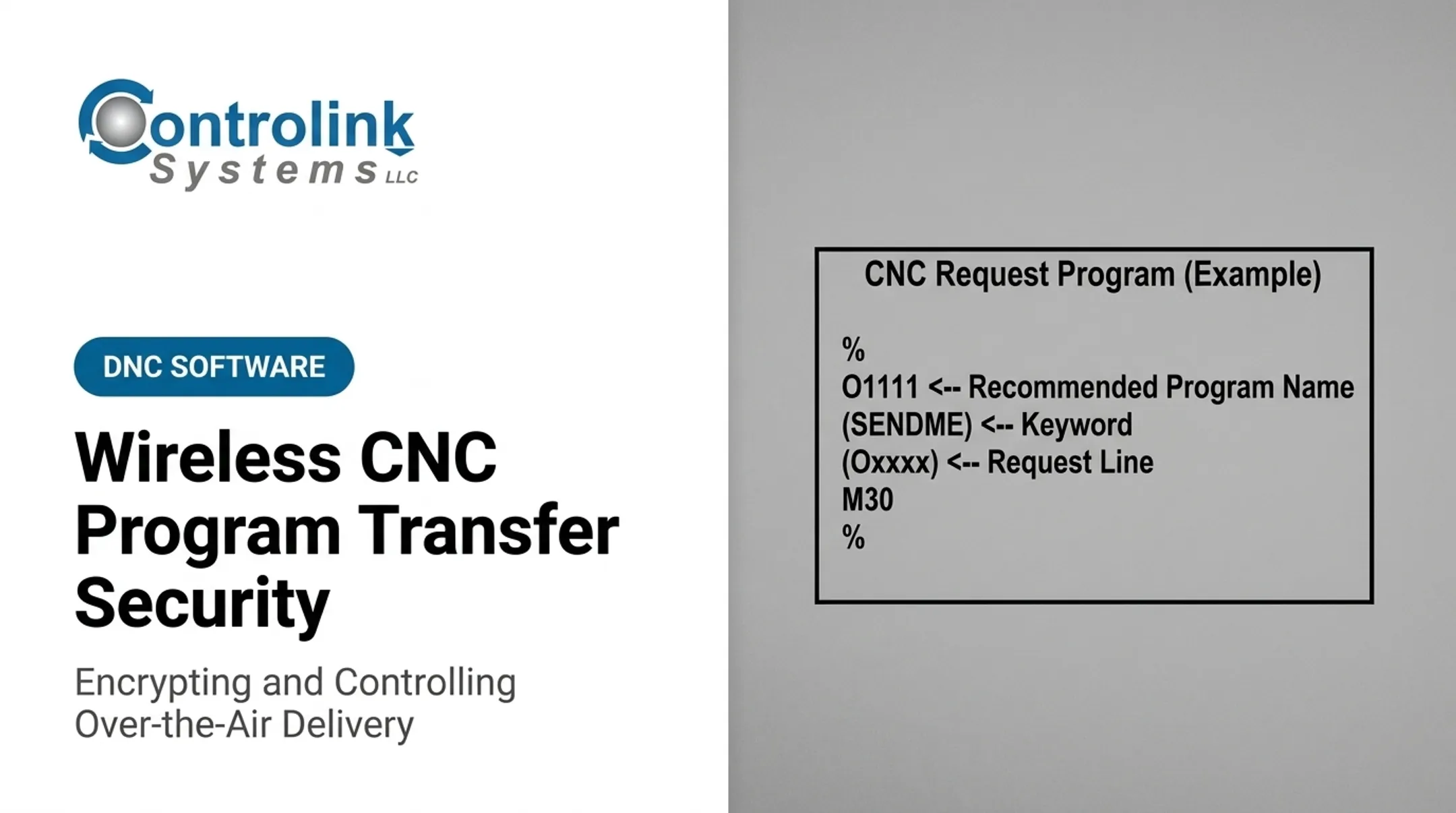 Wireless CNC Program Transfer Security: Encrypting and Controlling Over-the-Air Delivery