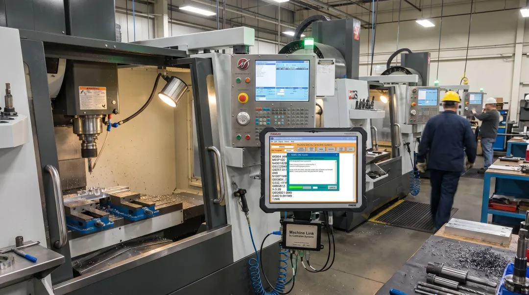 Controlink Systems shop floor CNC machine monitoring and data collection interface