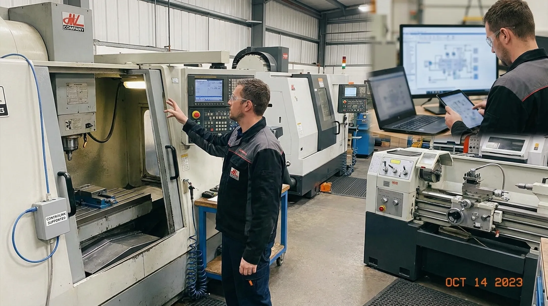 Controlink Machine Link CNC software supporting mixed machine shop operations