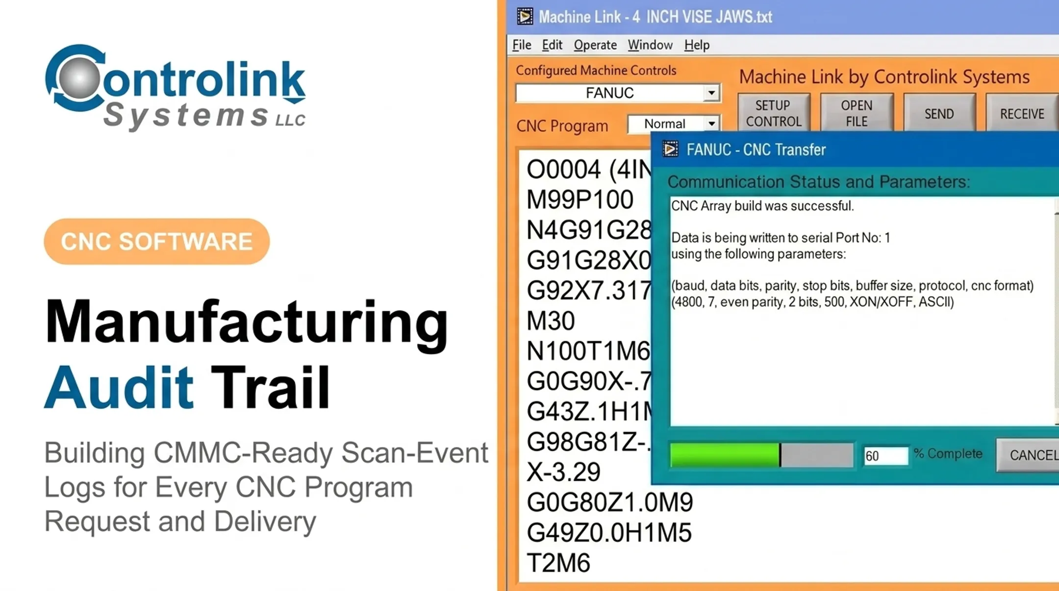 Manufacturing Audit Trail: Building CMMC-Ready Scan-Event Logs for Every CNC Program Request and Delivery