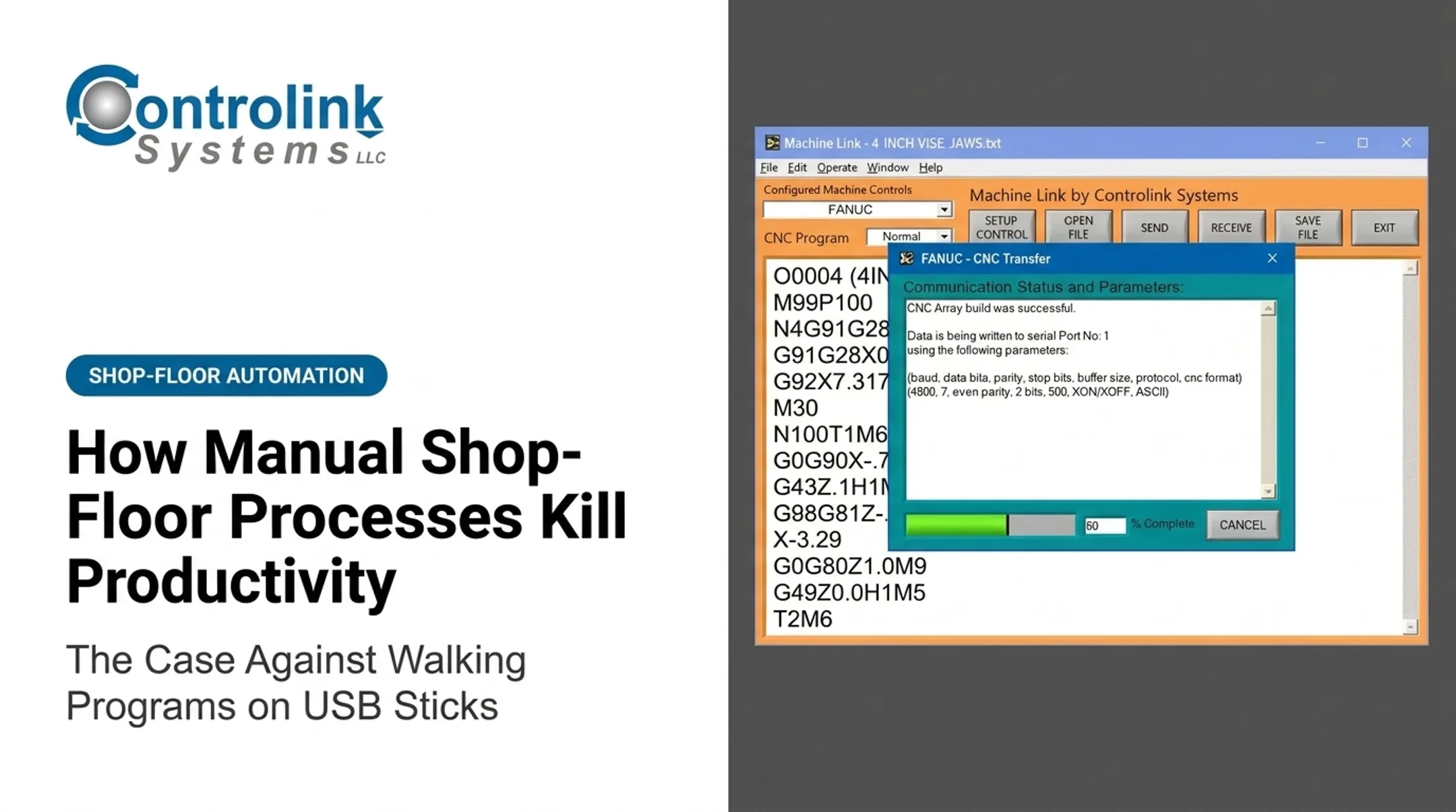 How Manual Shop-Floor Processes Kill Productivity: The Case Against Walking Programs on USB Sticks