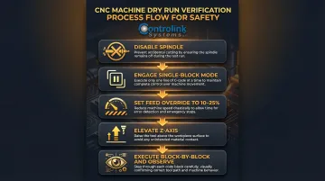 CNC program dry run verification checklist five-step safety process