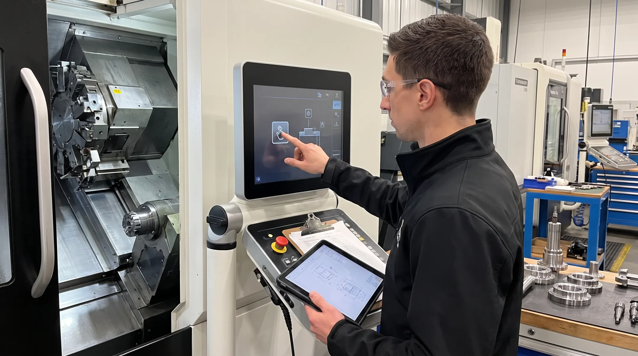 Controlink CNC monitoring HMI connecting machinists with approved program workflows