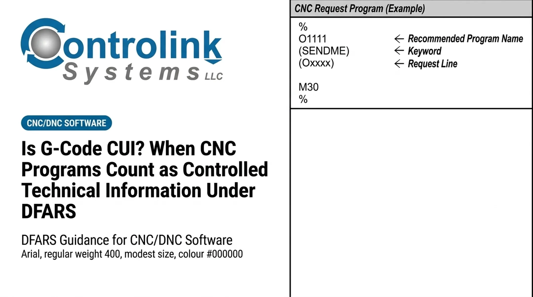 Is G-Code CUI? When CNC Programs Count as Controlled Technical Information Under DFARS