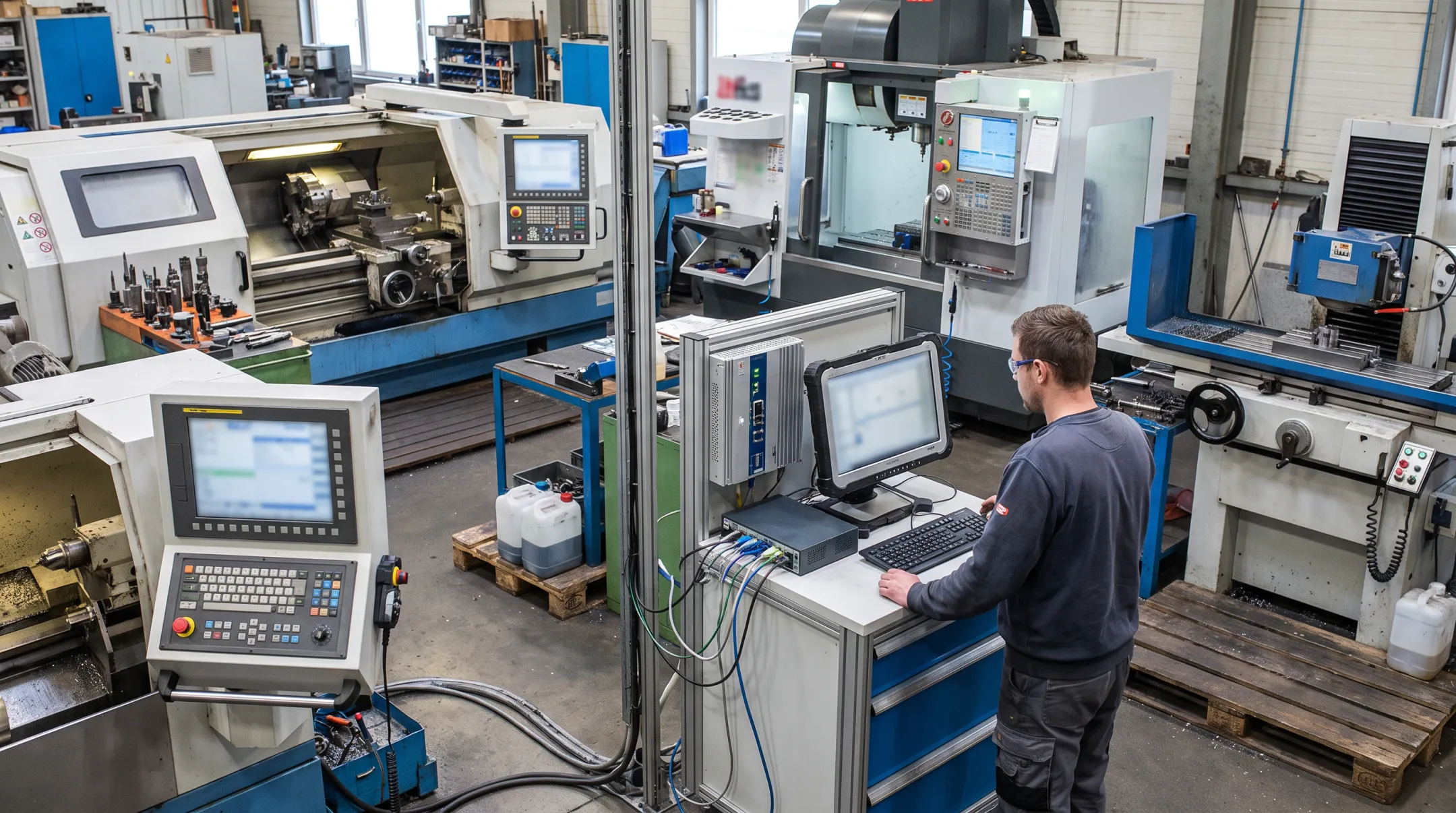 Company CNC file transfer system supporting mixed machine controller fleet