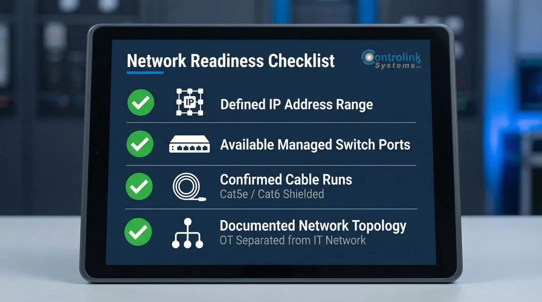 Industrial OT network readiness checklist four prerequisites before HMI integration