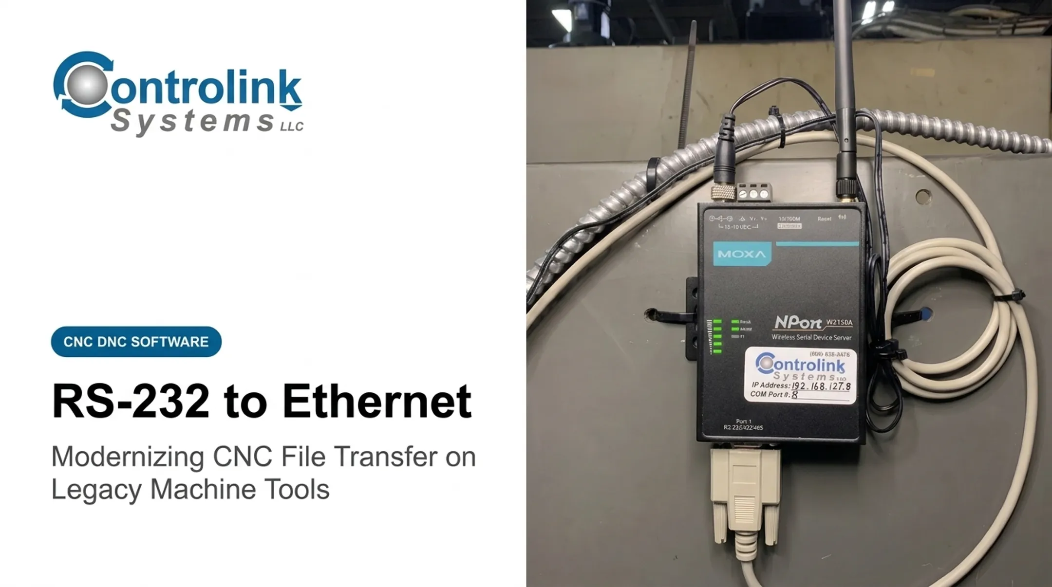 RS-232 to Ethernet: Modernizing CNC File Transfer on Legacy Machine Tools