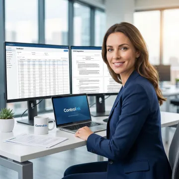 Compliance specialist reviewing DNC processing and TCPA regulations on a computer screen