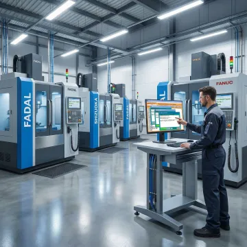 Integrated shop floor control management system in a CNC machine shop