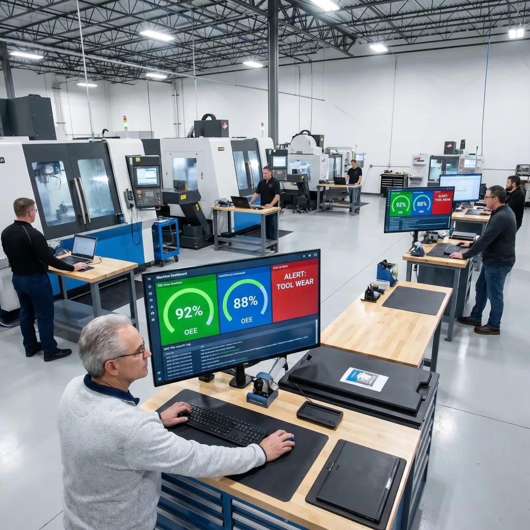 Machine Monitoring & DNC Software — OEE & Alerts