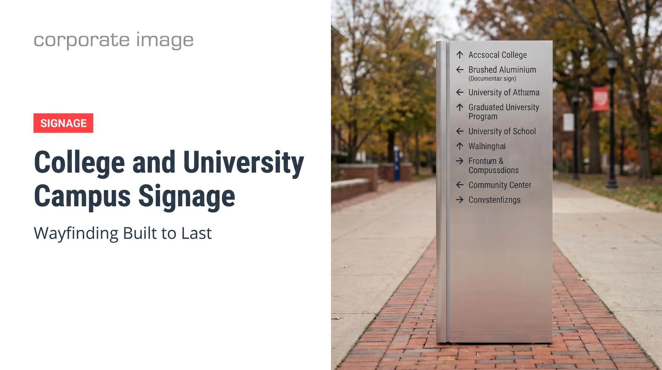 College and University Campus Signage
