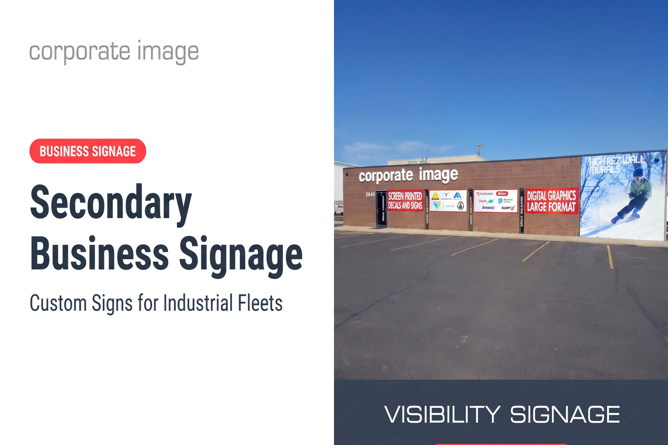 Secondary Business Signage