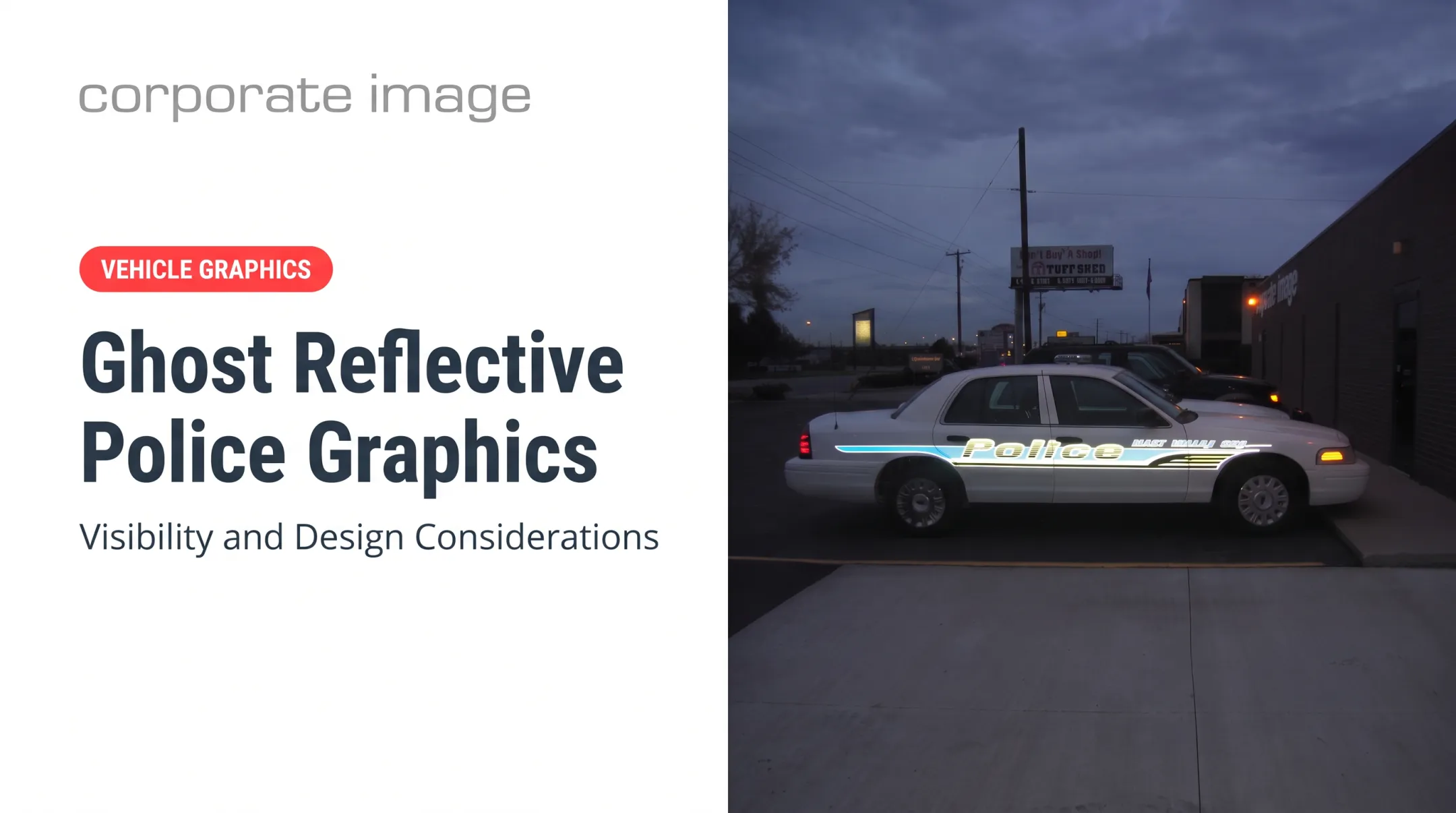 Ghost Reflective Police Graphics: Visibility and Design Considerations