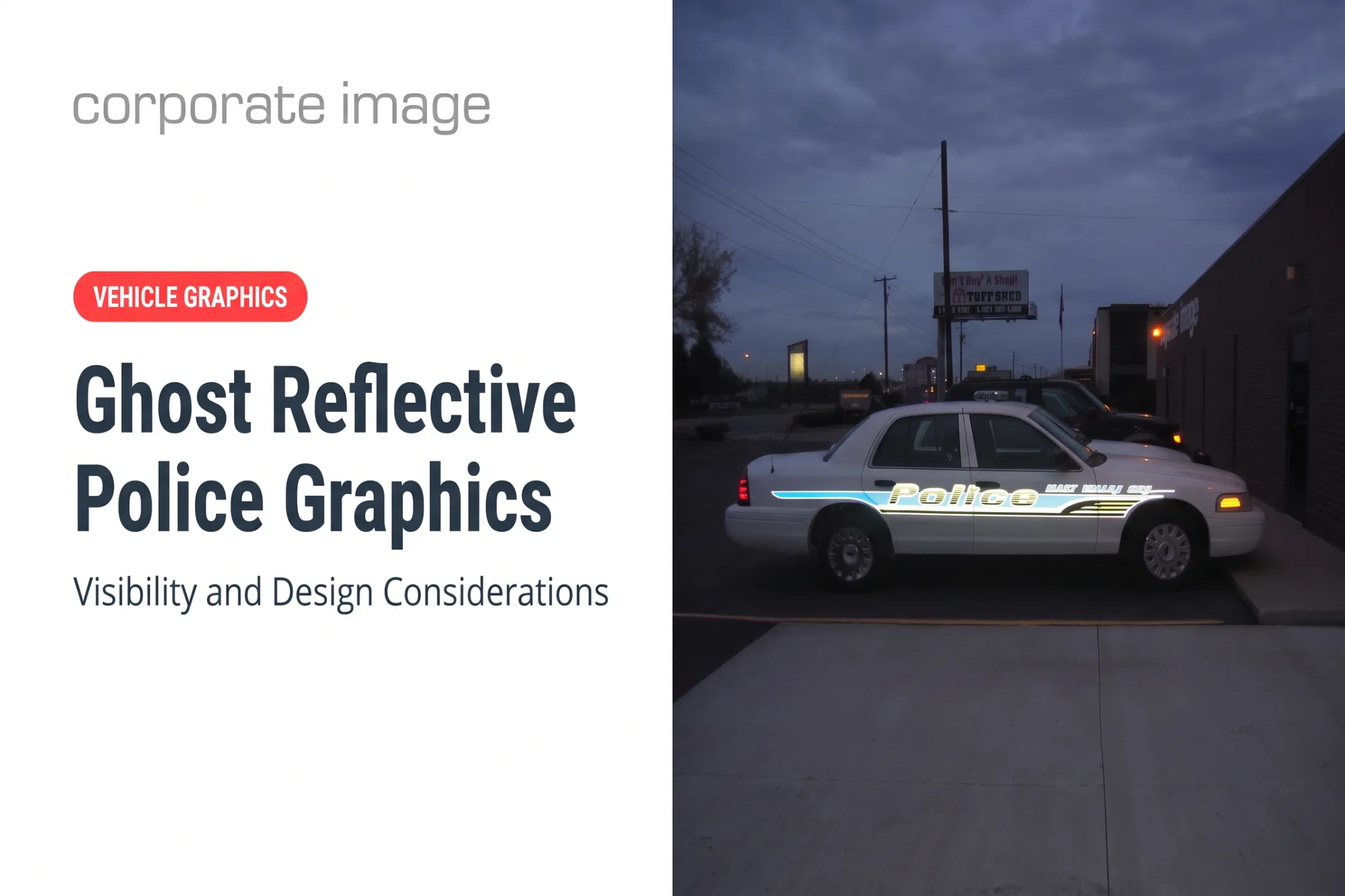 Ghost Reflective Police Graphics: Visibility and Design Considerations