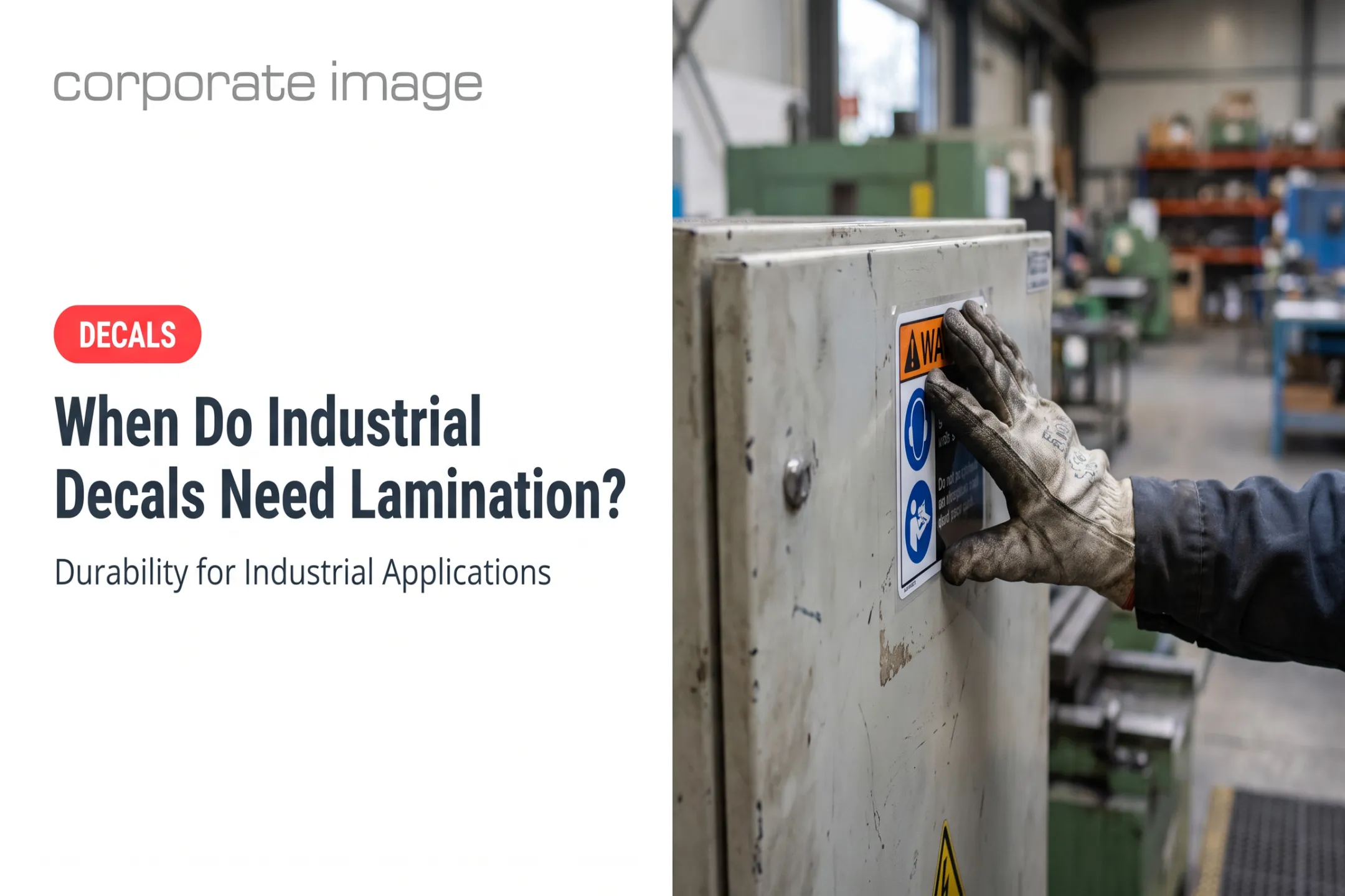 When Do Industrial Decals Need Lamination?