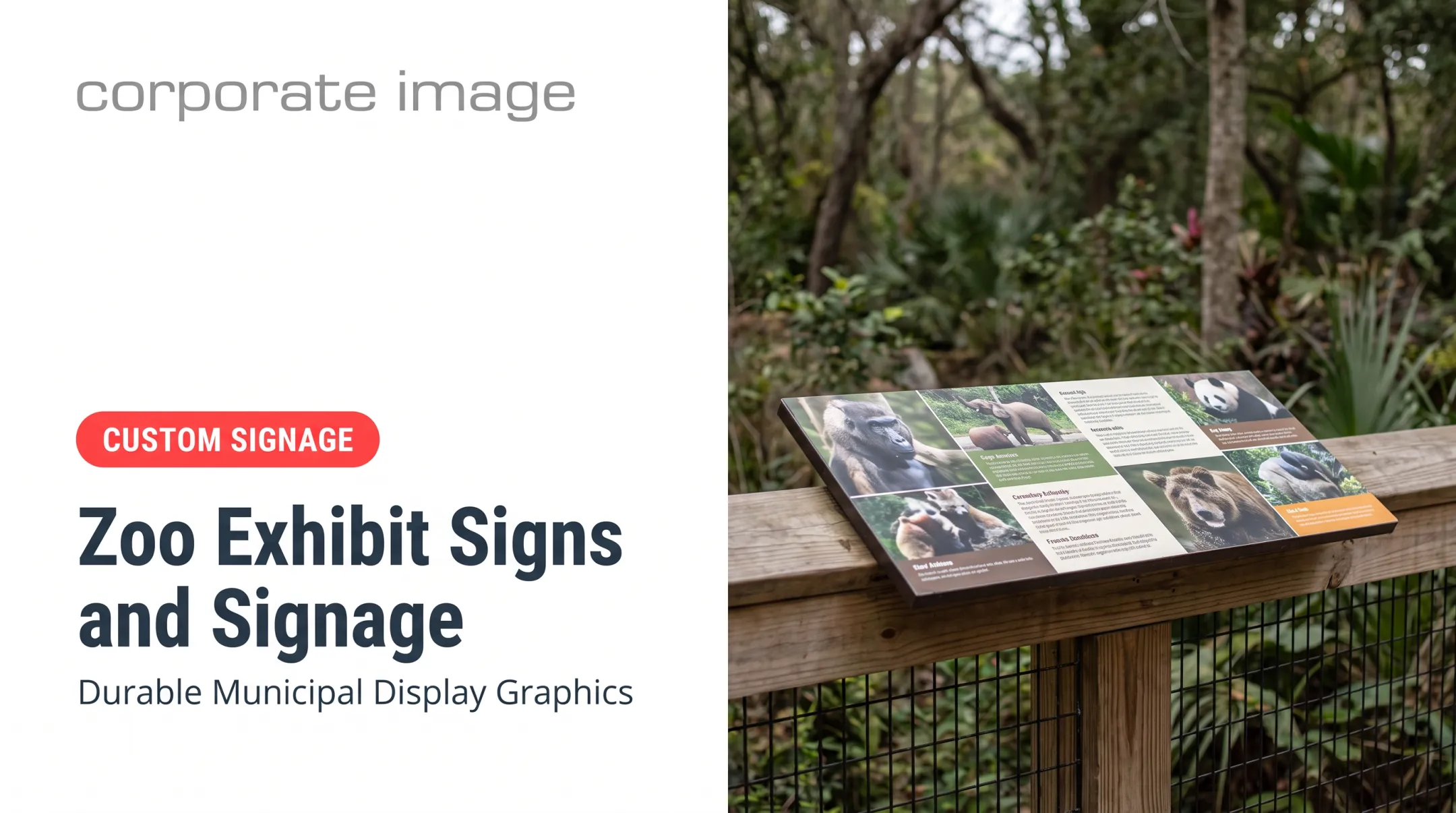 Zoo Exhibit Signs and Signage