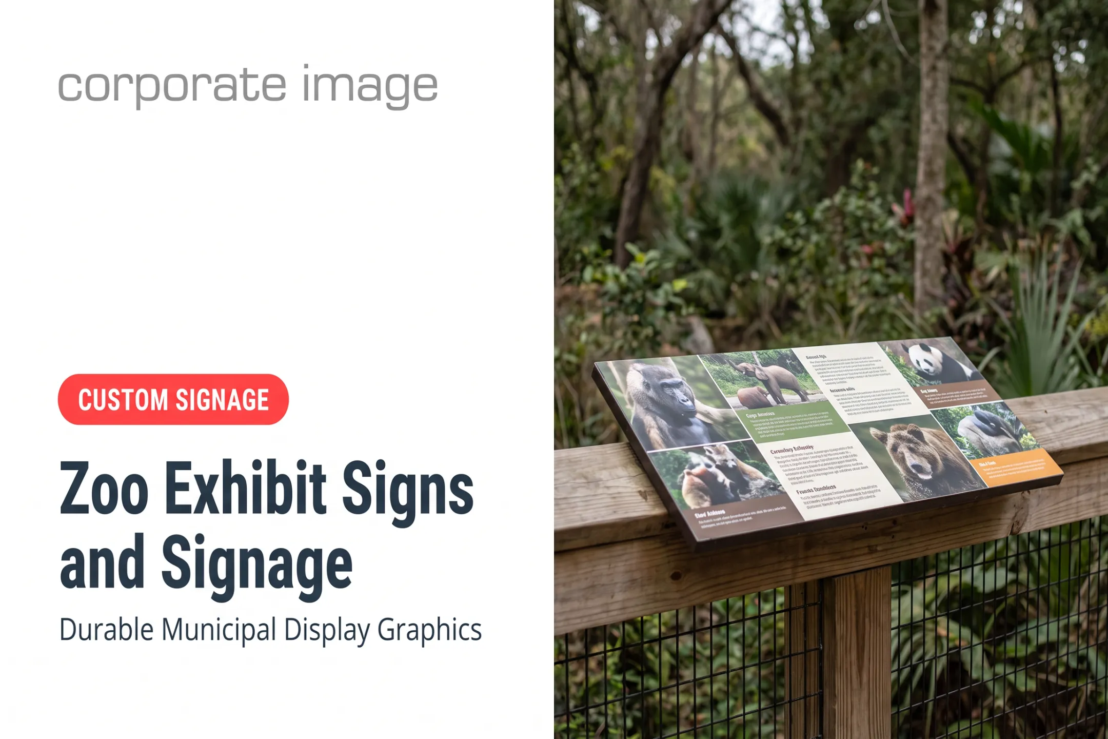 Zoo Exhibit Signs and Signage