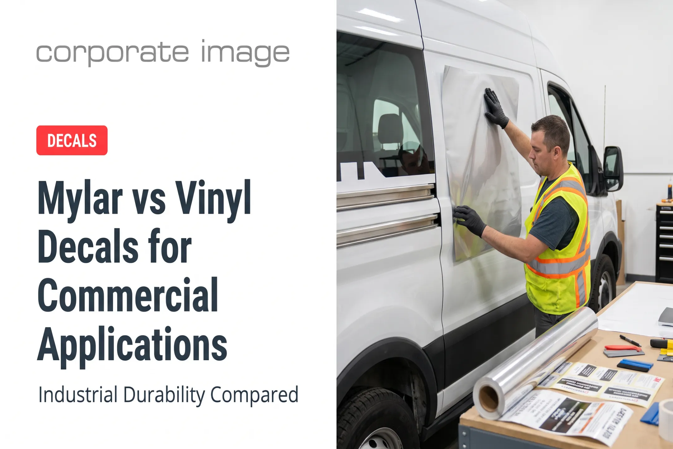 Mylar vs Vinyl Decals for Commercial Applications