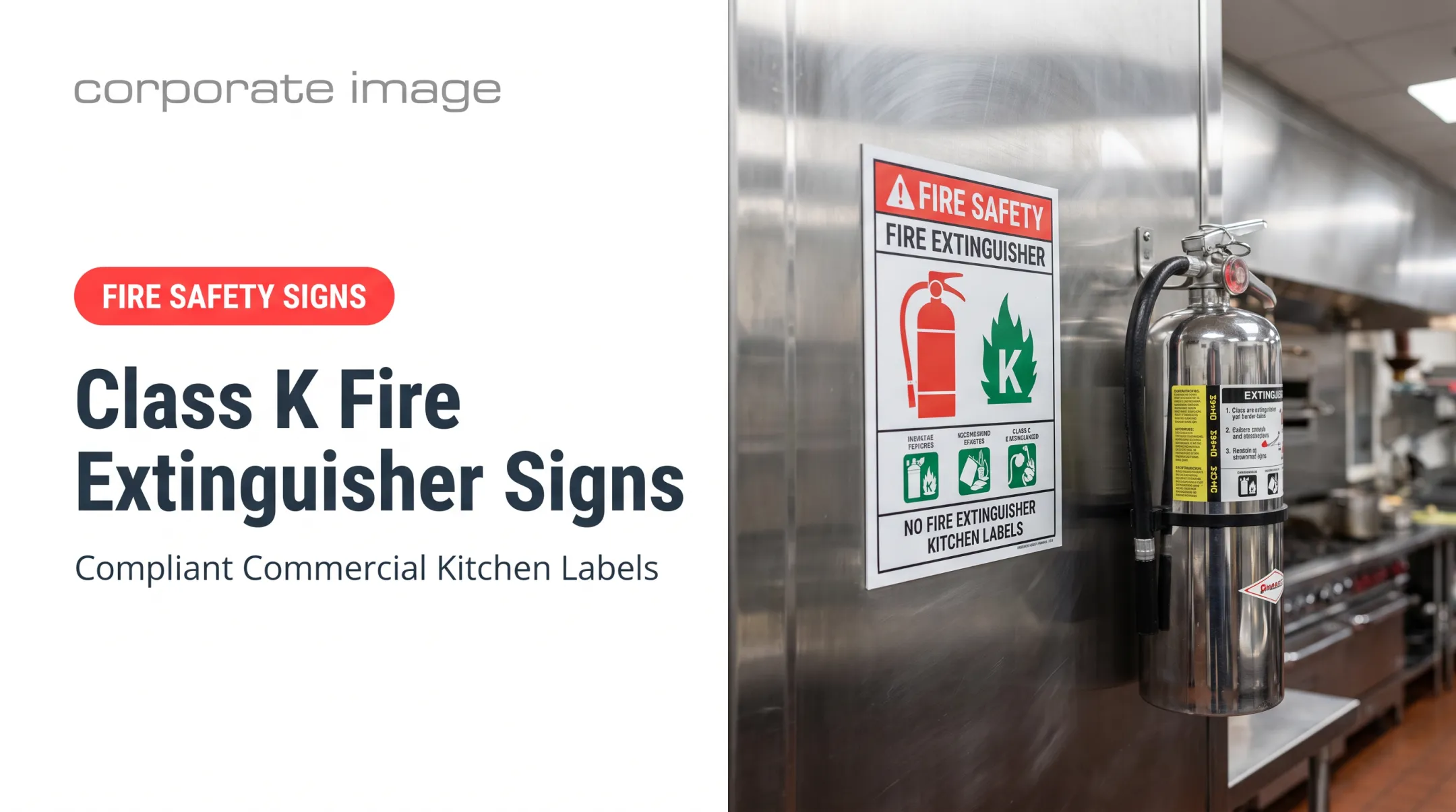 Class K Fire Extinguisher Signs