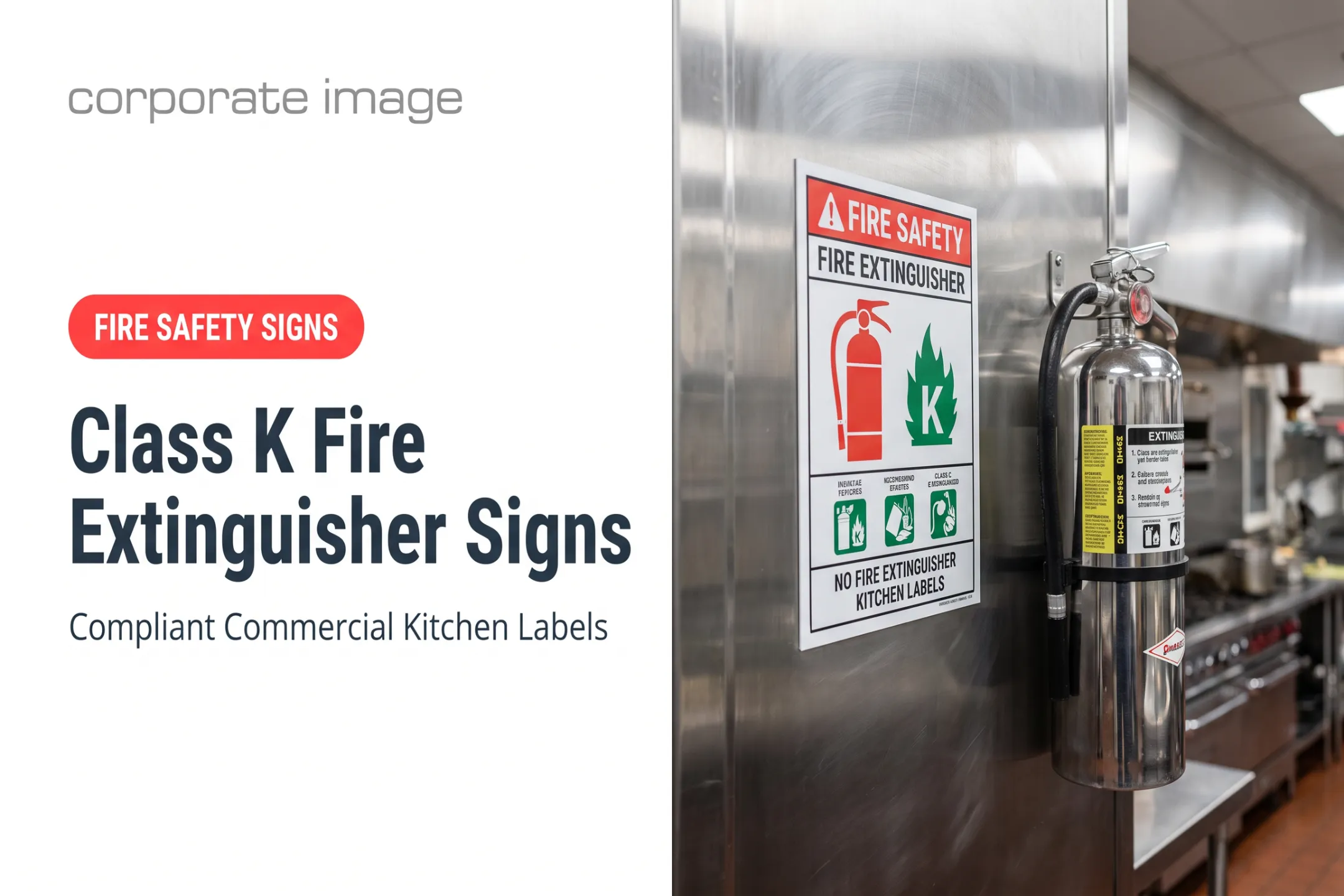 Class K Fire Extinguisher Signs