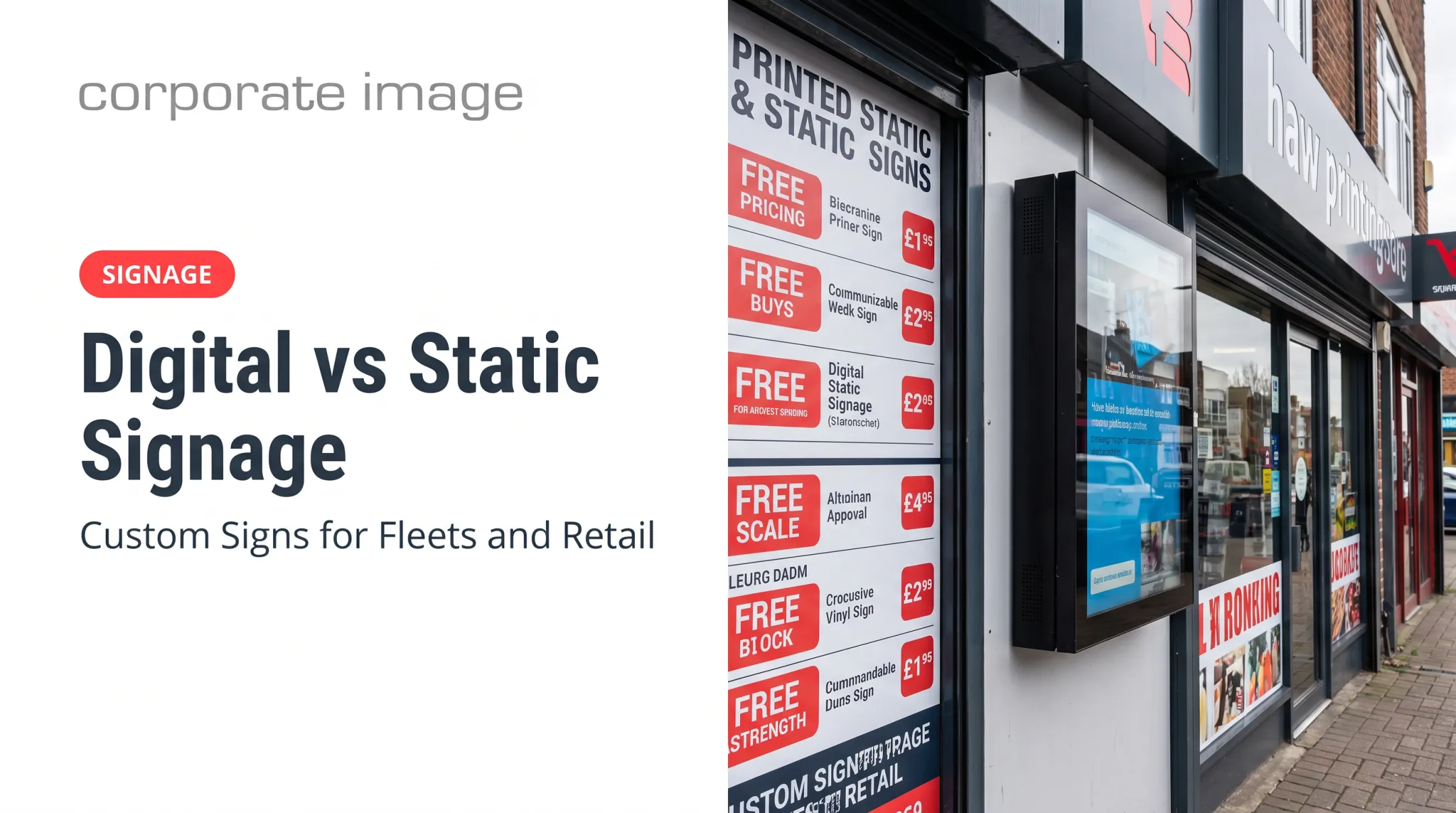 Digital vs Static Signage