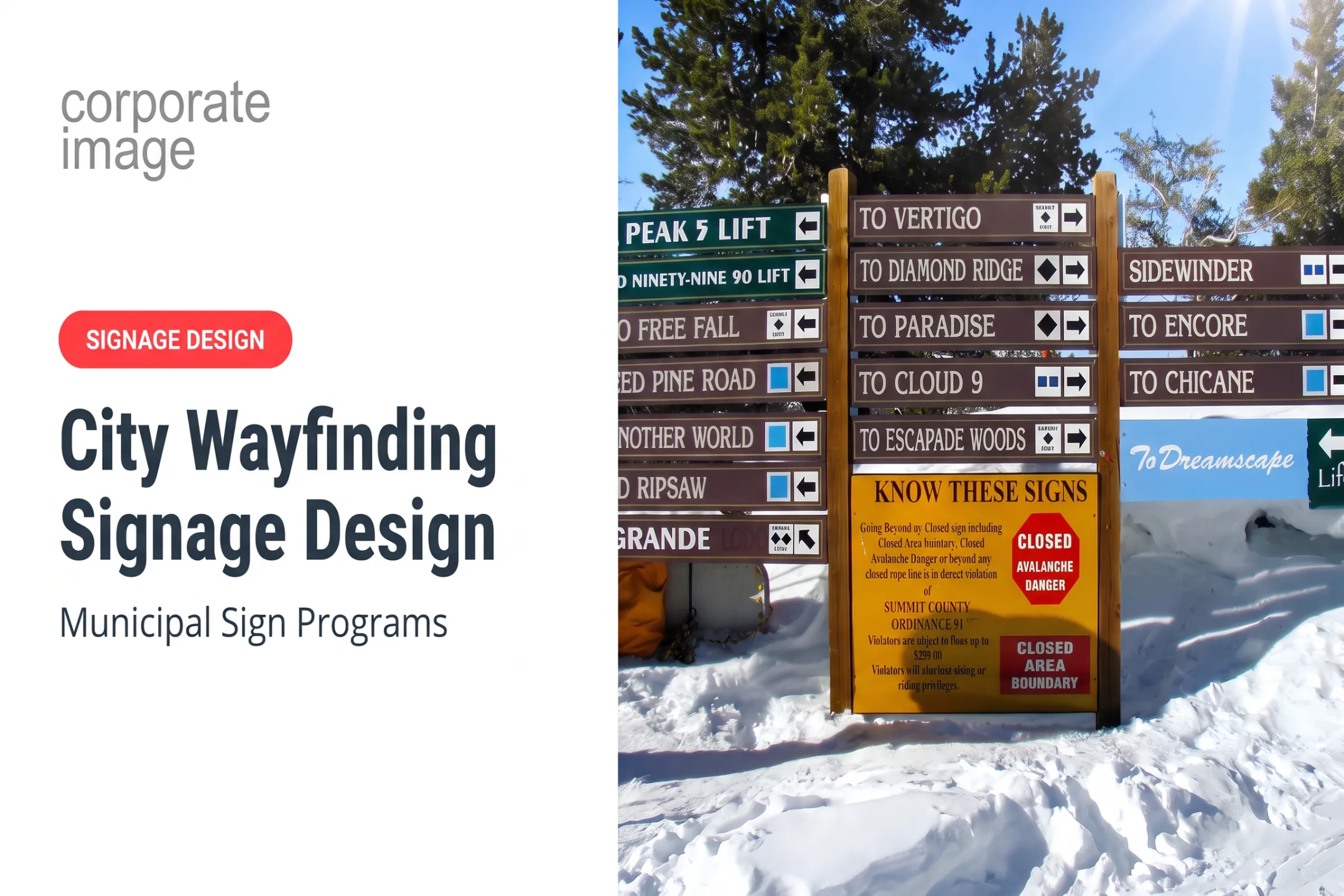 City Wayfinding Signage Design