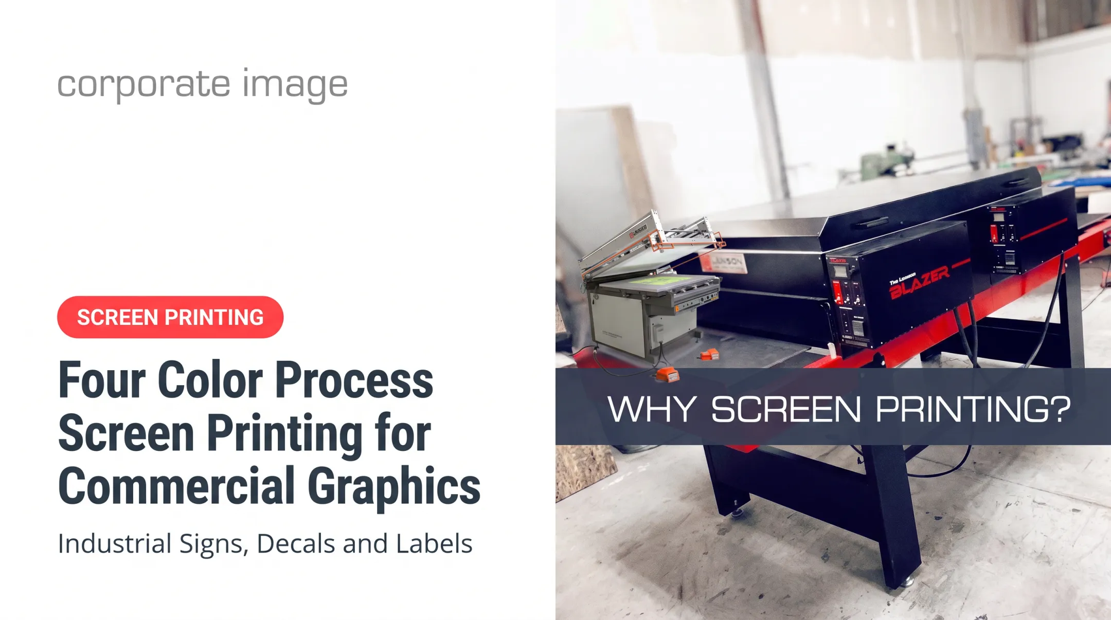 Four Color Process Screen Printing for Commercial Graphics