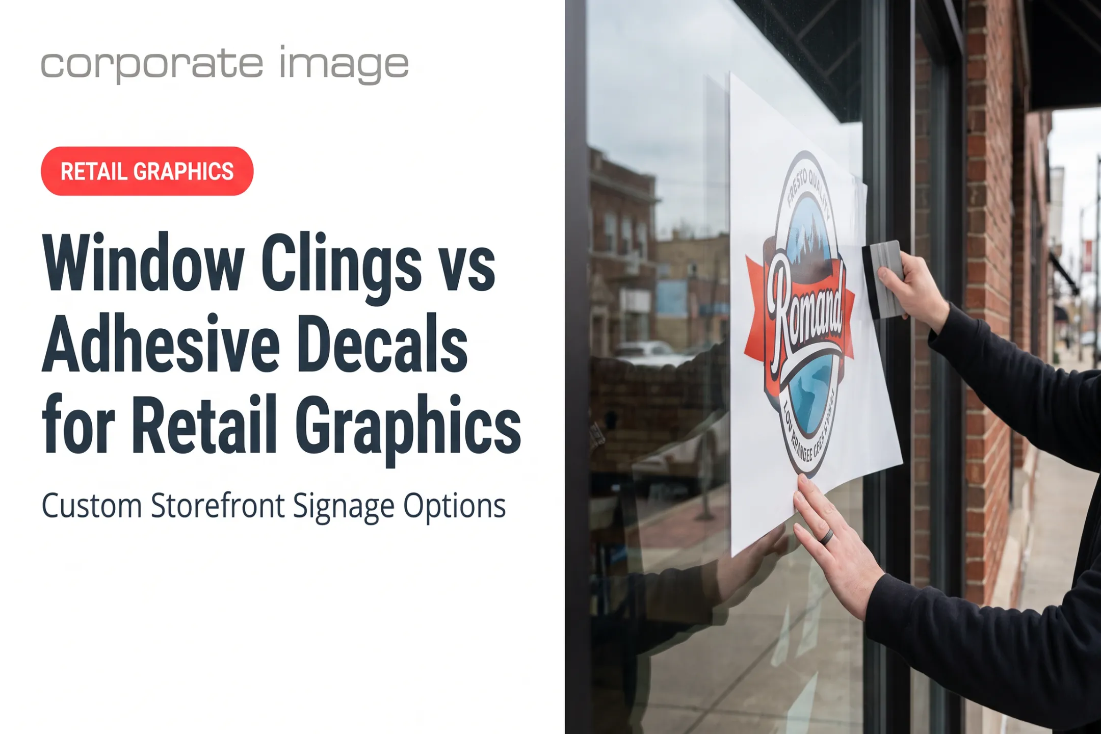 Window Clings vs Adhesive Decals for Retail Graphics