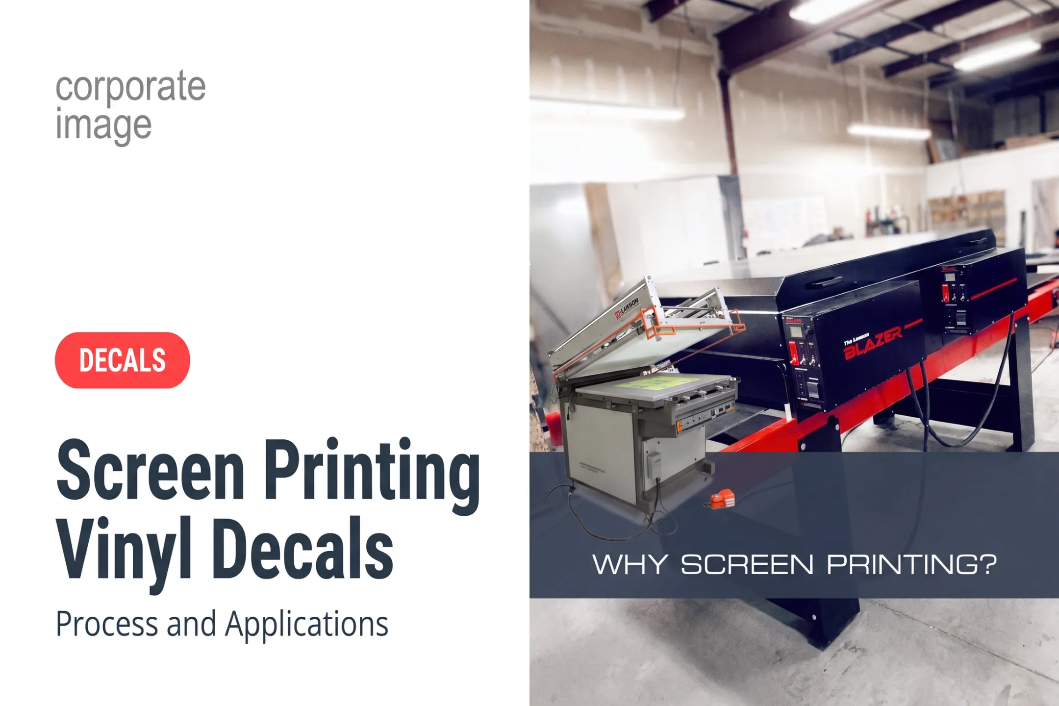 Screen Printing Vinyl Decals: Process and Applications
